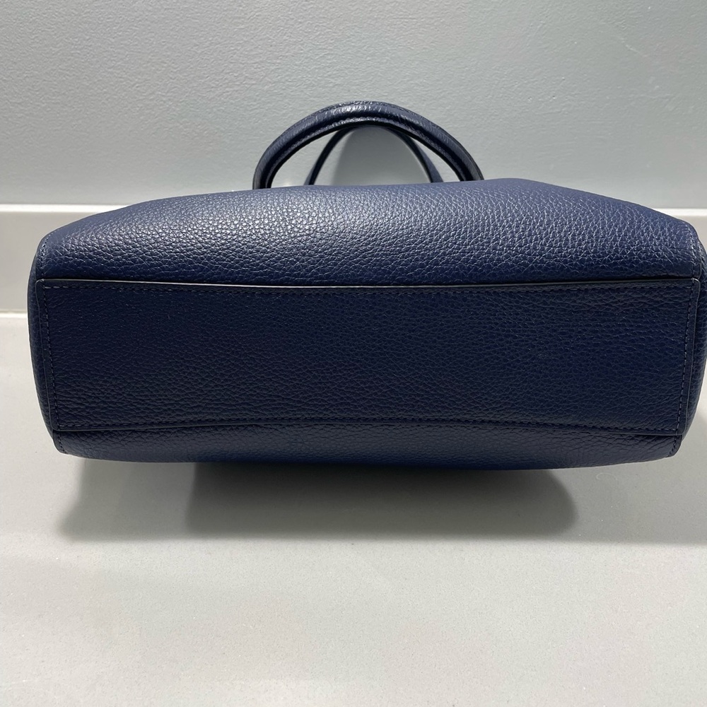 Coach Prairie Satchel - Navy Blue and Silver - Picture 3 of 14